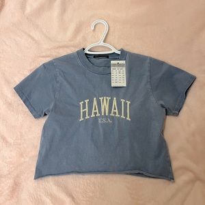 brandy melville hawaii crop top